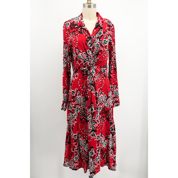 Free People Dresses & Skirts - FREE PEOPLE Tough Love Shirt Dress Bandana Print